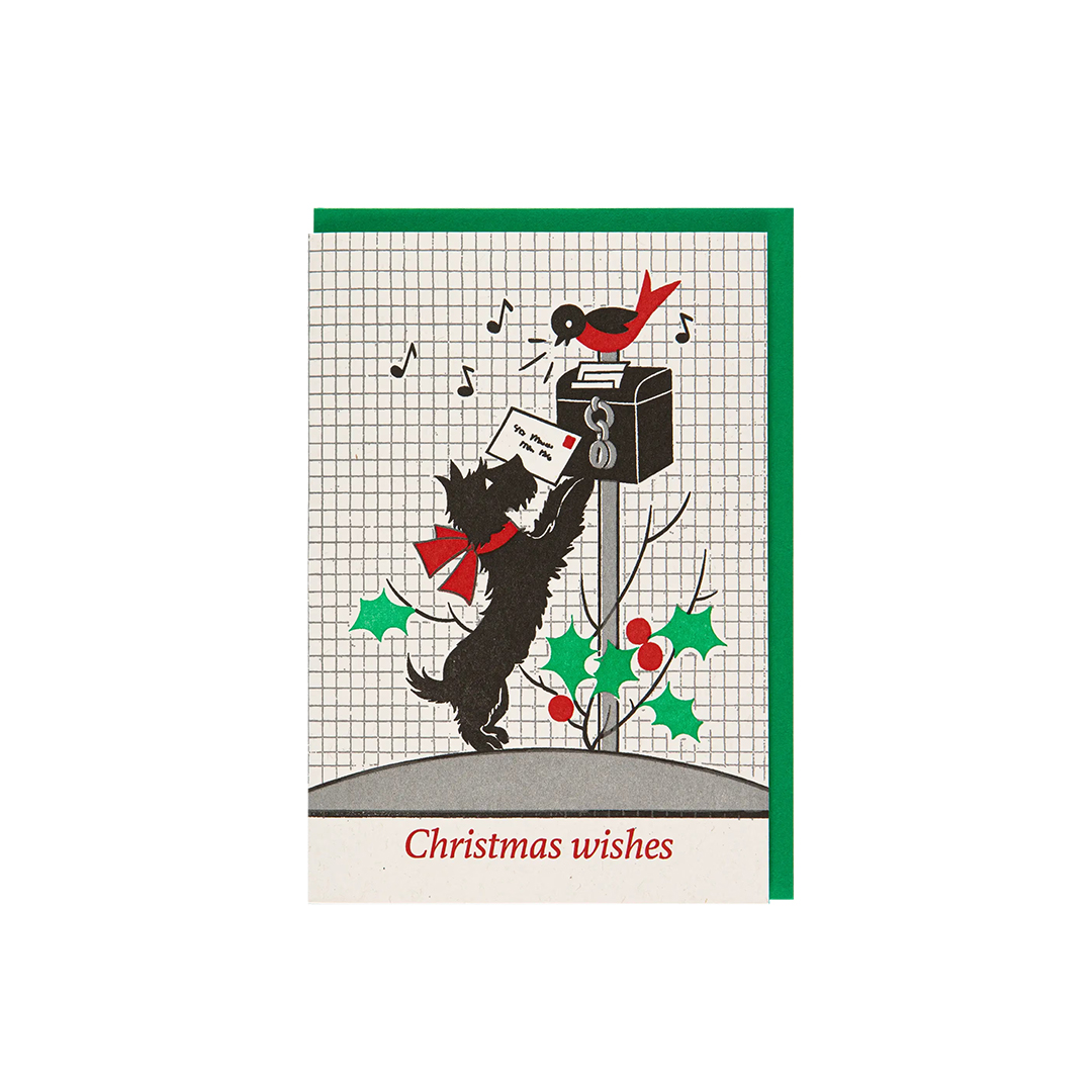 Archivist Gallery レタープレスミディアムカード Christmas Wishes