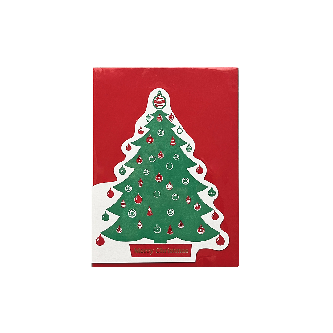 Archivist Gallery レタープレス カットアウトカード Christmas Tree